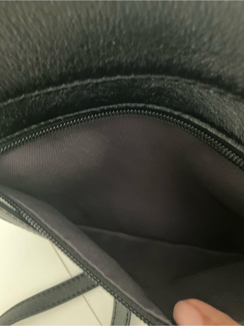 The Sak Black Embossed Leather Crossbody with Tassel - Picture 7 of 10